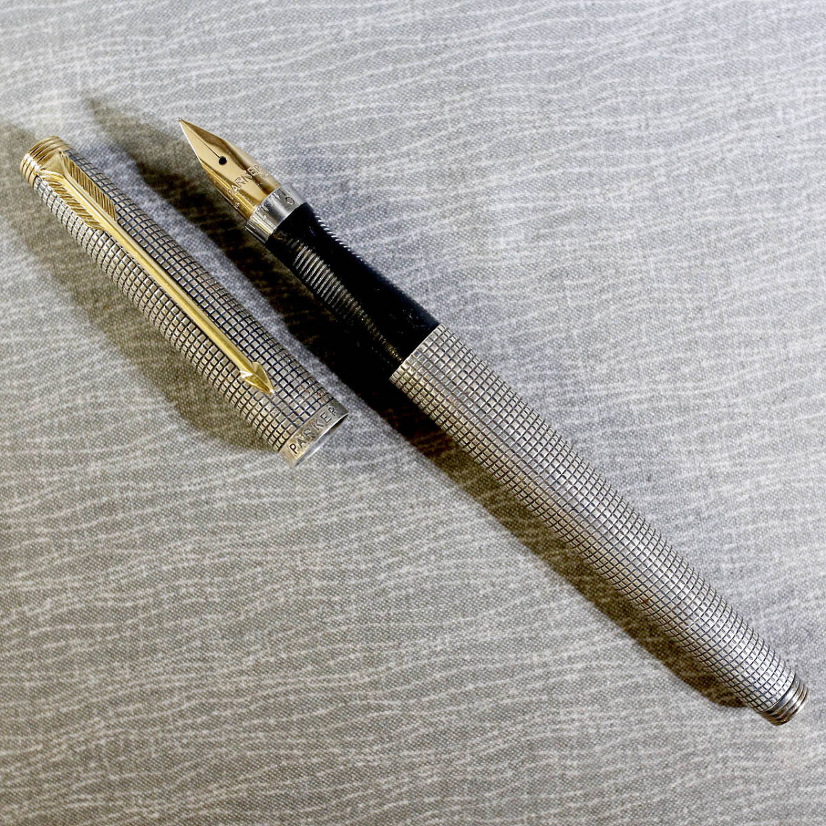 パーカー75シズレ 万年筆 スターリングシルバー純銀軸 初期・中期