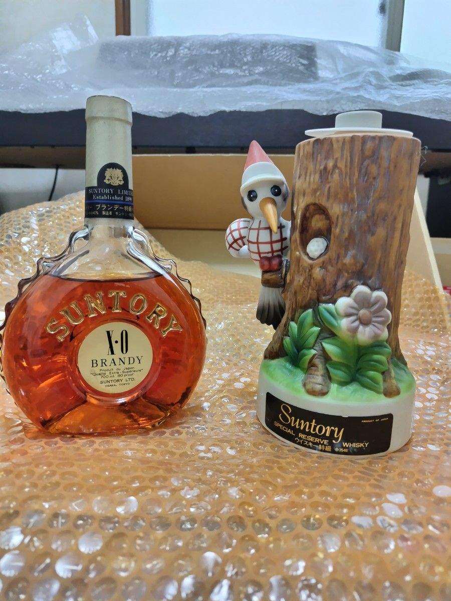 注目 訳あり コルク折れ サントリー ザ ウィスキー 有田焼 陶器ボトル