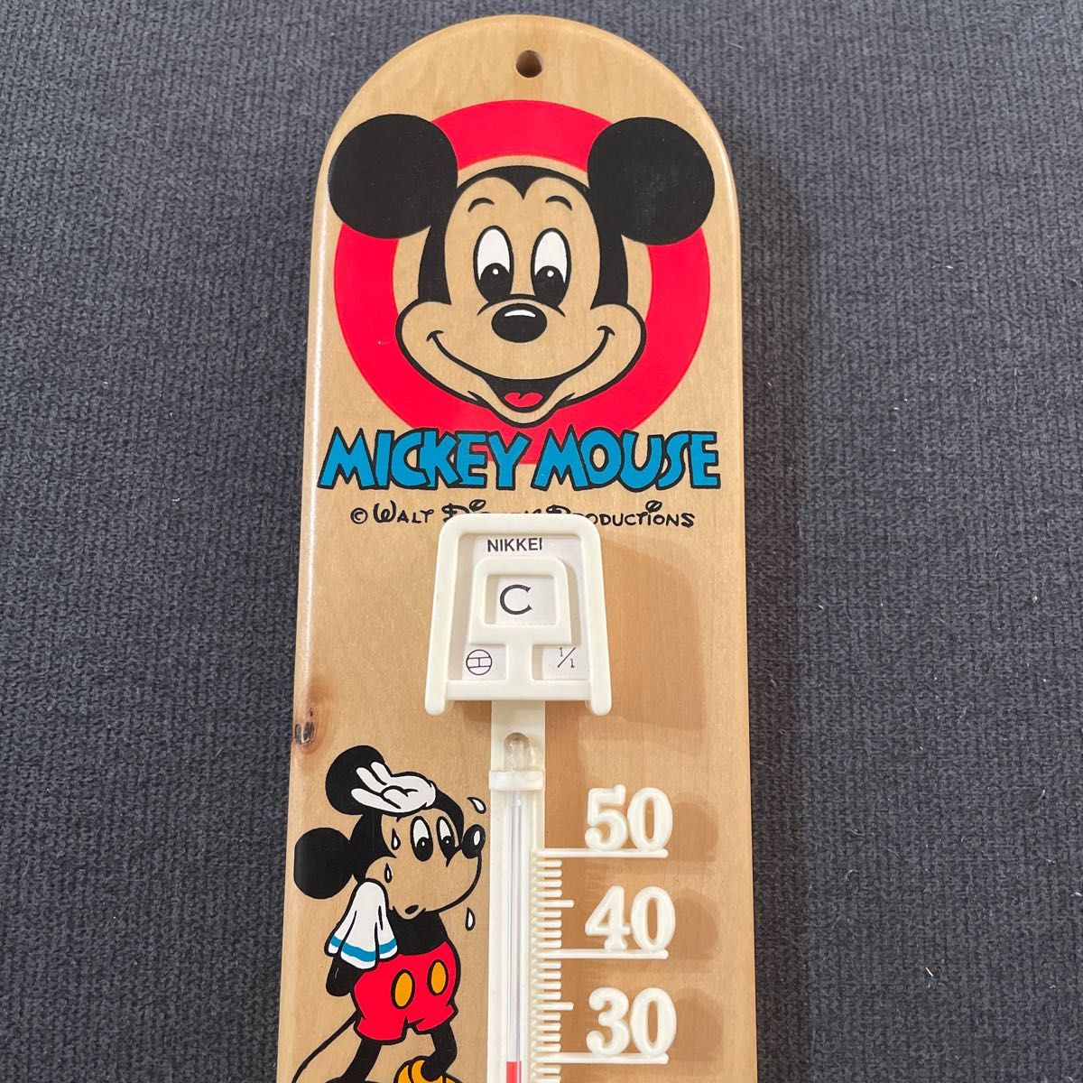 ディズニー 昭和レトロ ミッキーマウス 温度計 ヴィンテージ