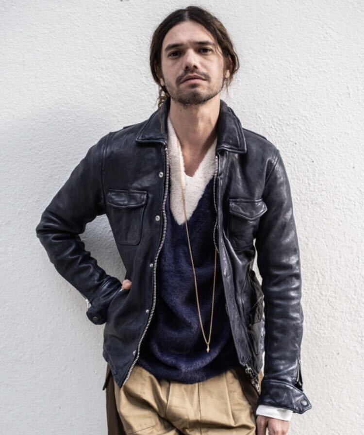 美品／Mサイズ／定価57750円／グラム glamb／グランジ系 ライダース