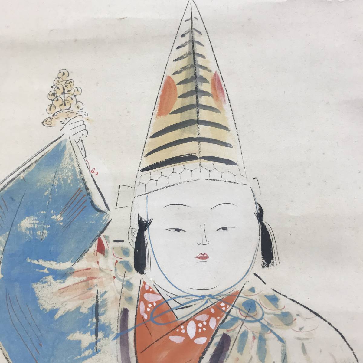 真作/三宅凰白/寿春/子供の舞/絹表装/桐共箱付/布袋屋掛軸HB-192 真作