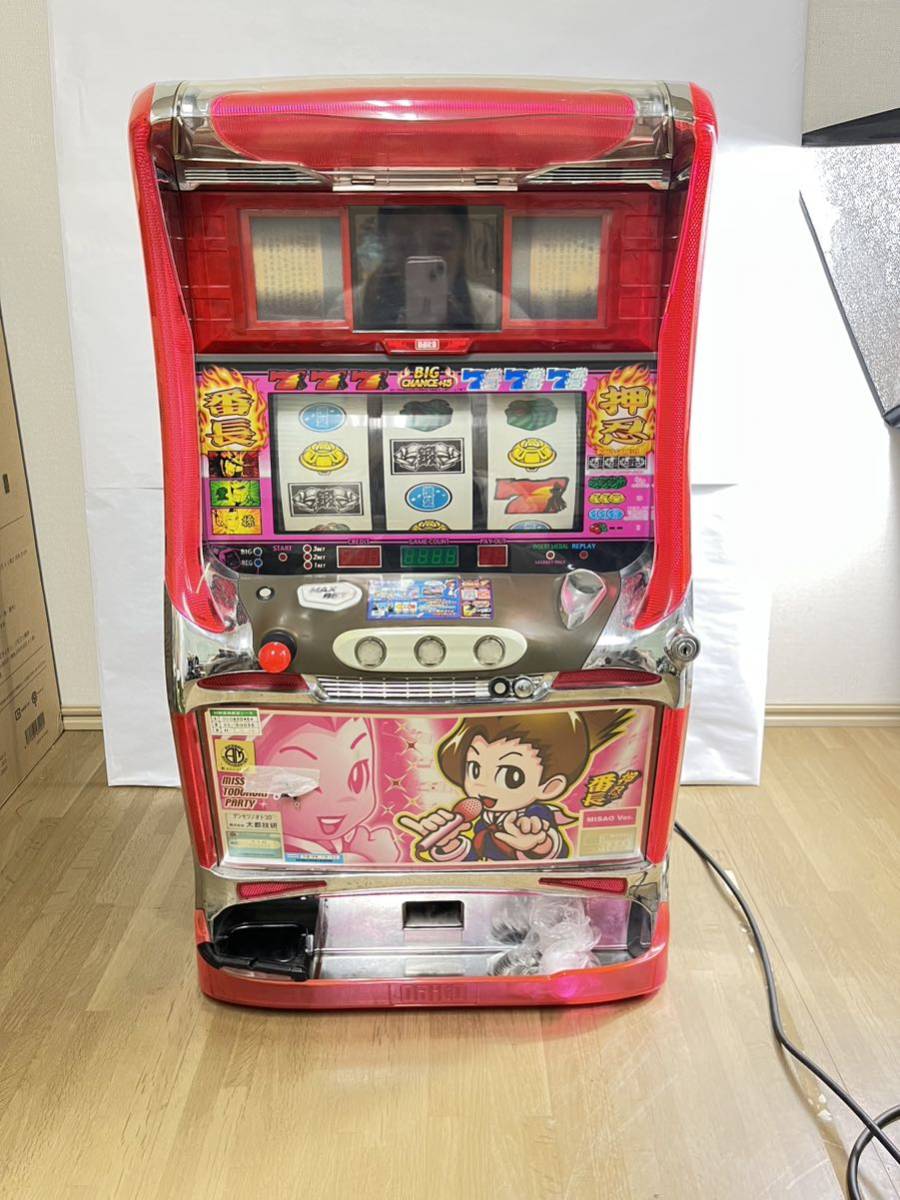 パチスロ実機】初代 押忍！番長（4号機）不要機、カウンター付 初代