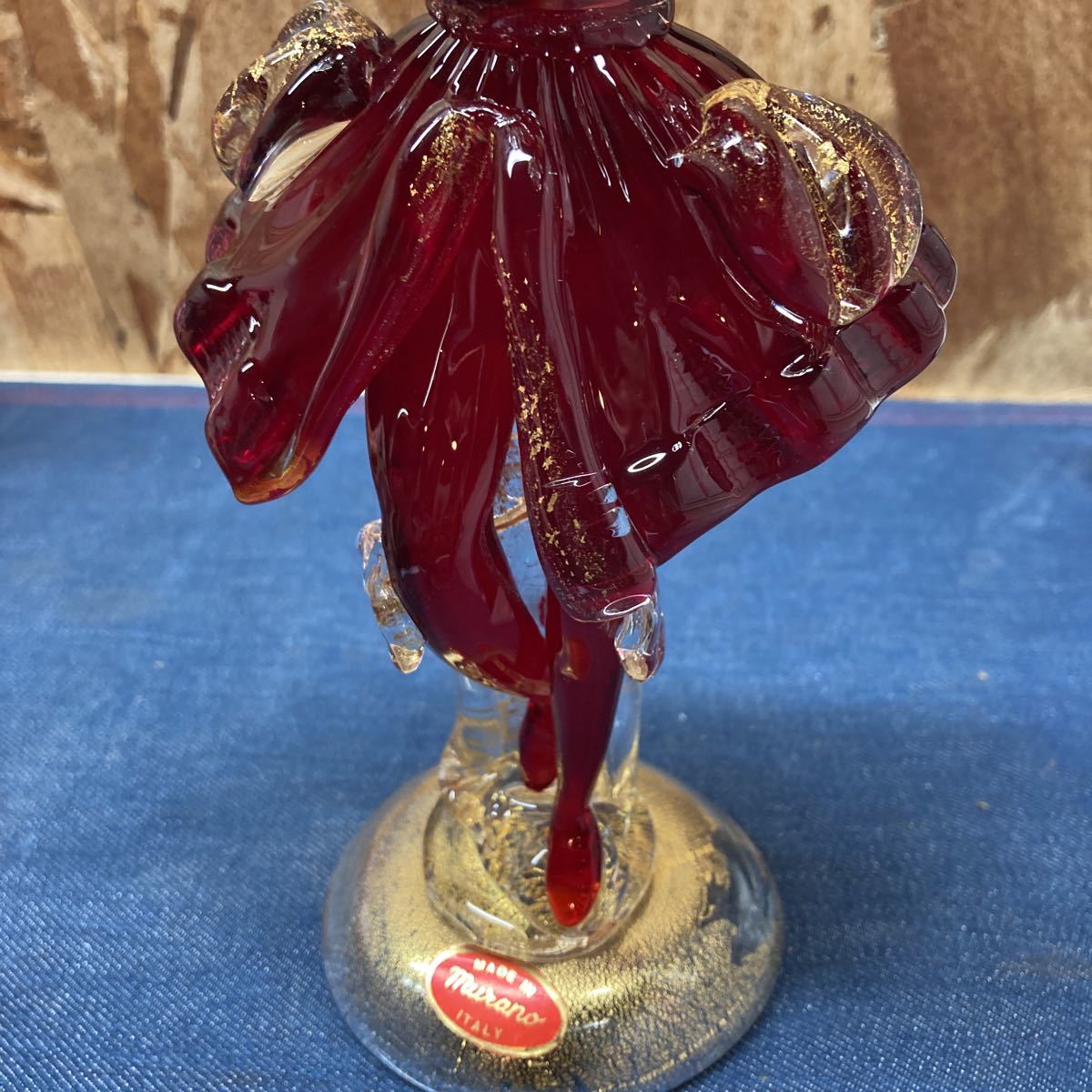 ガラスの靴 イタリア ヴェネチアンガラス ムラーノガラス アンティーク