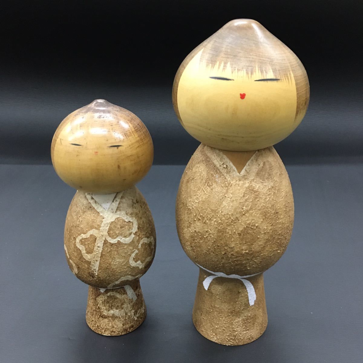 創作こけし 渡辺正雄作品 Kokeshi Doll 2体 Yahoo!オークション - 創作