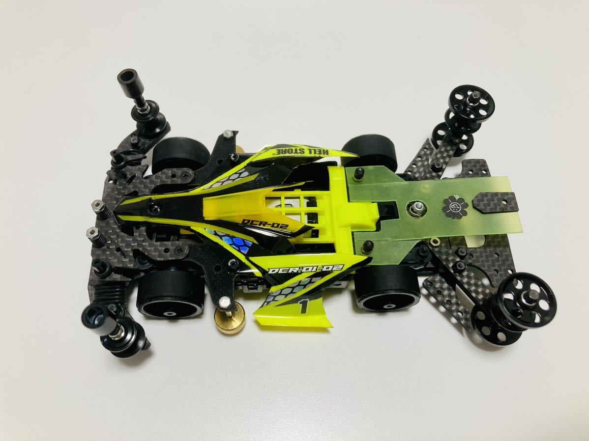 ミニ四駆MSフレキ完成品 2軸ATピボット セイchan式アンカー レース優勝