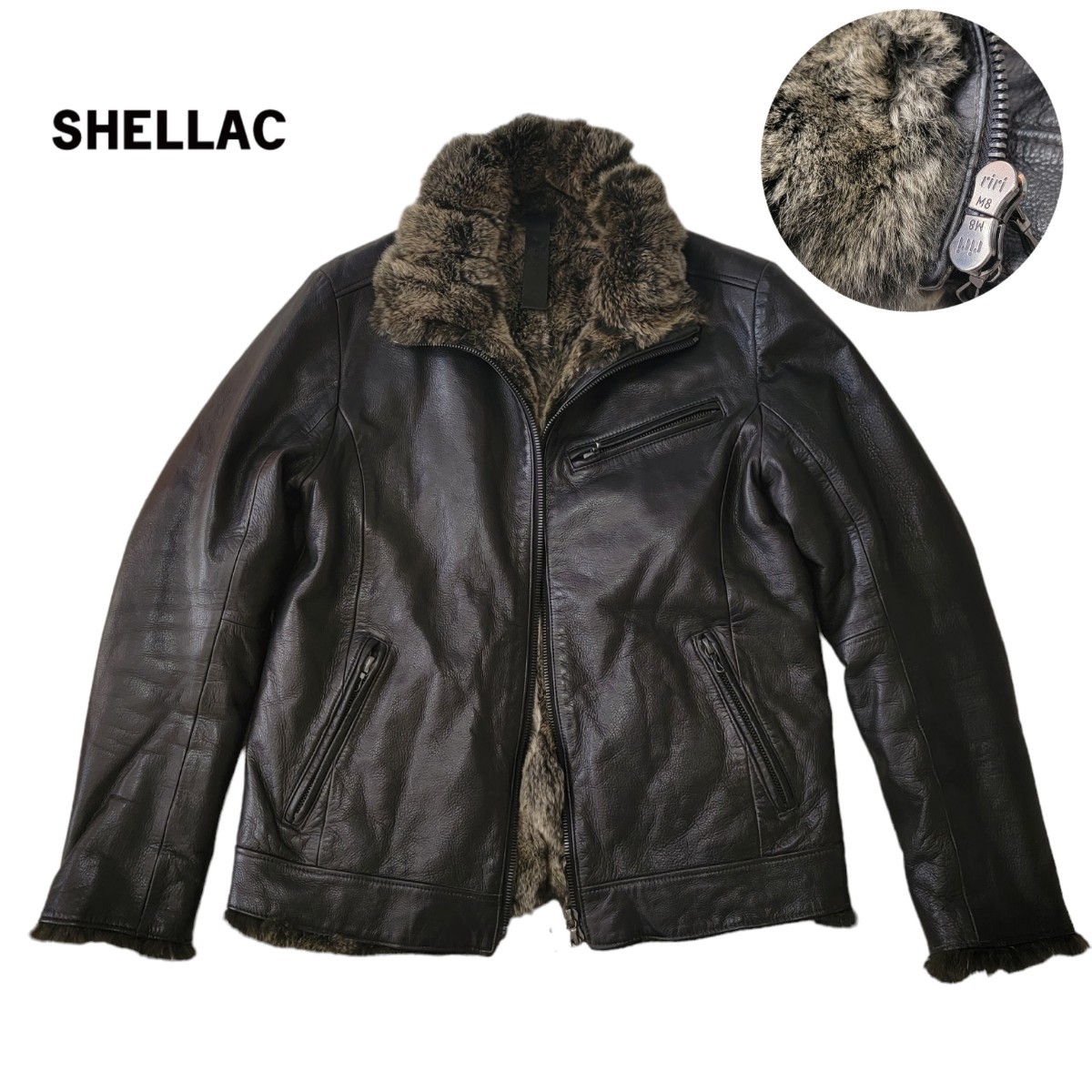 美品】定価約21万円 日本製 シェラック SHELLAC 裏地ラッキスファー