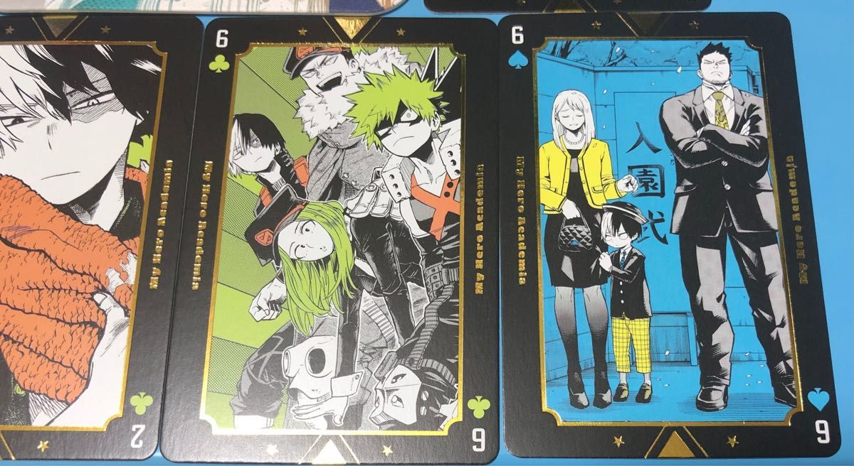 轟焦凍 僕のヒーローアカデミア 箔押しトランプ アートコースター