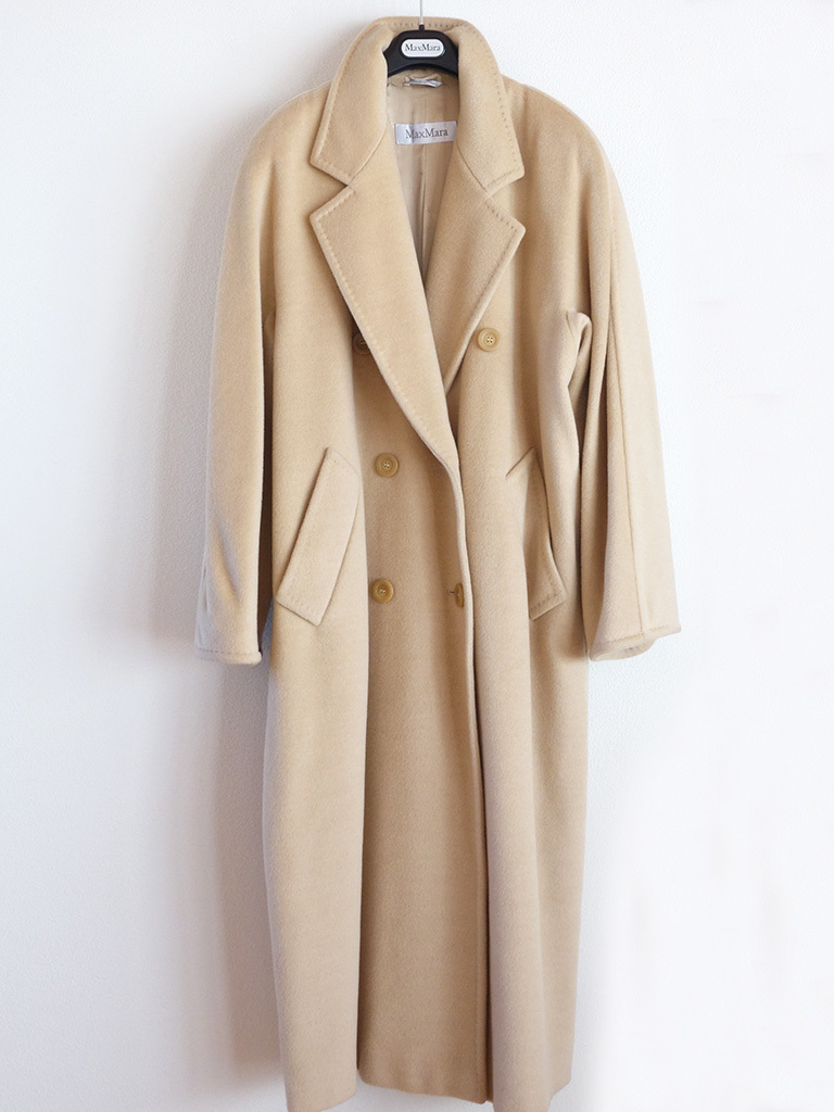 MaxMara マックスマーラ カシミアウールダブルブレストアイコンコート