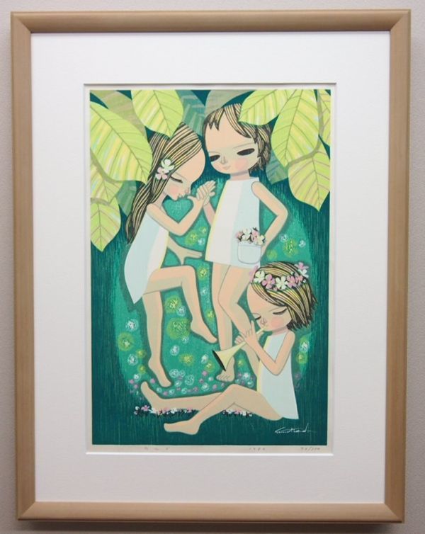 真作】池田修三 一月 1982年 直筆サイン 木版画 日焼けあり 45×35 真作