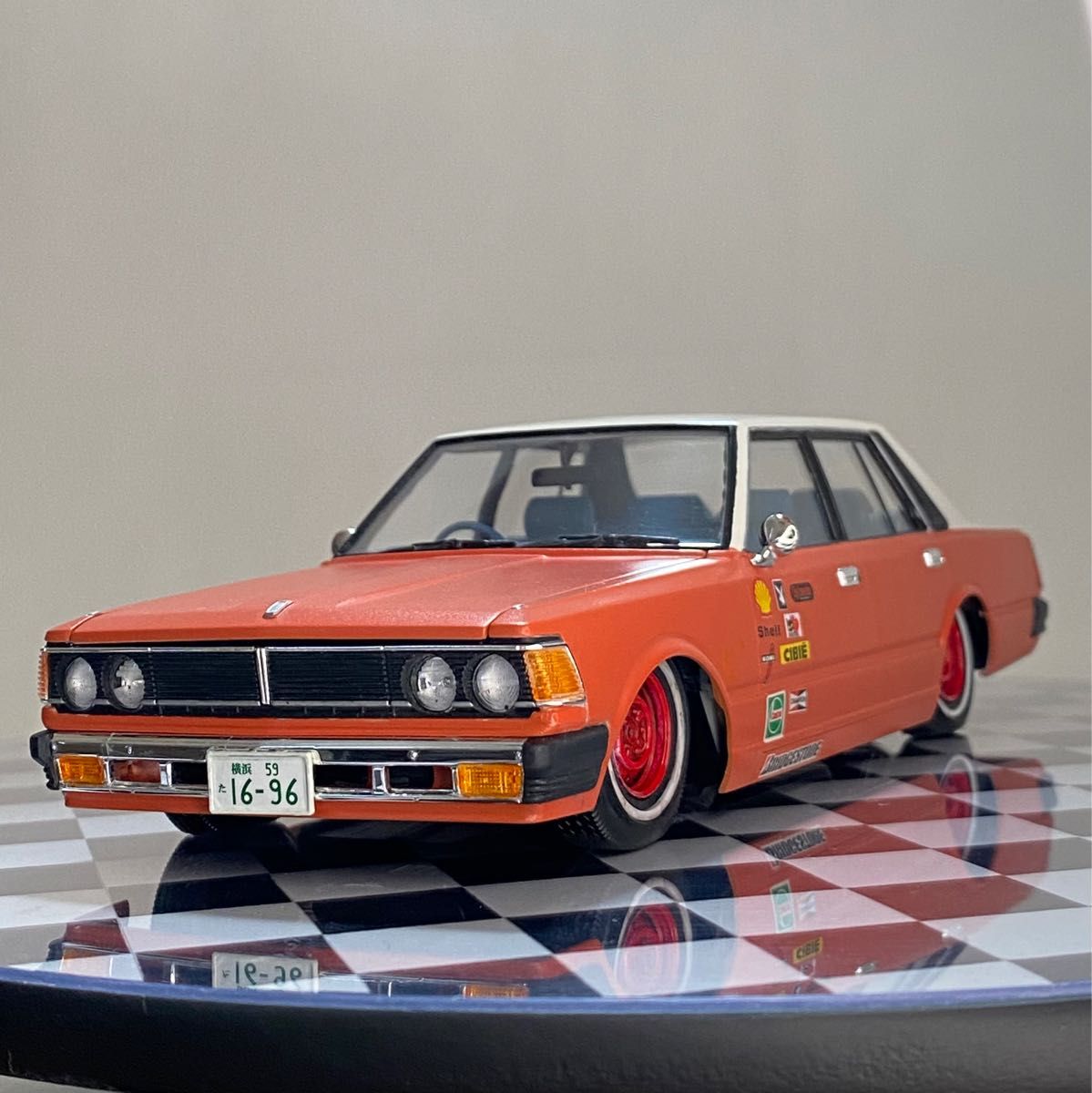 1/24 完成品 430セダン セドリック Yahoo!オークション - 1/24 430