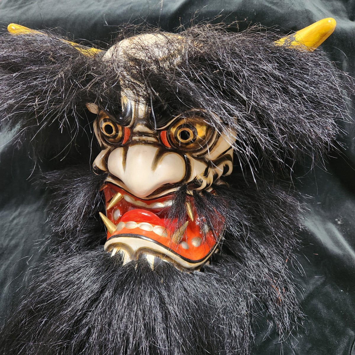 天狗の神楽面 日下義昭の作 神楽面 石見神楽面 天狗面 日下義昭氏作