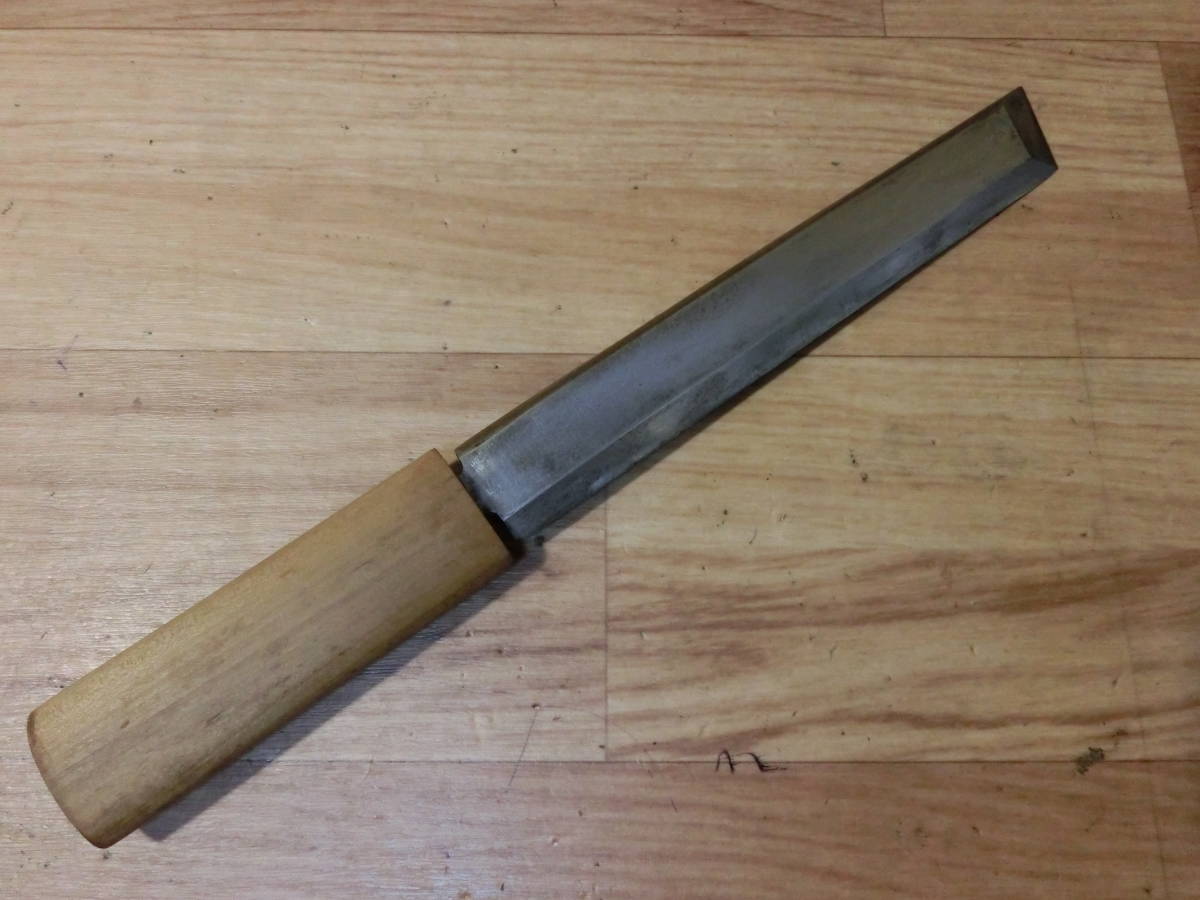 ○ 塗師屋小刀 義尚 刃長：210㎜ 鞘全長：350mm 安来鋼 うるし職人 ヘラ