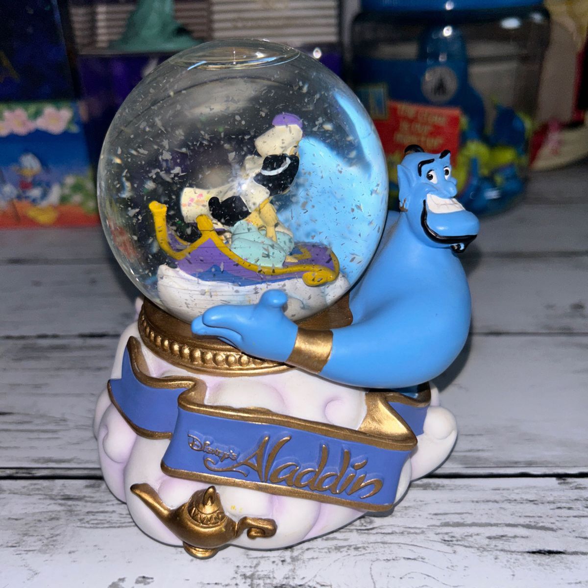 アラジン】ディズニー スノーグローブ オルゴール レア アラジン
