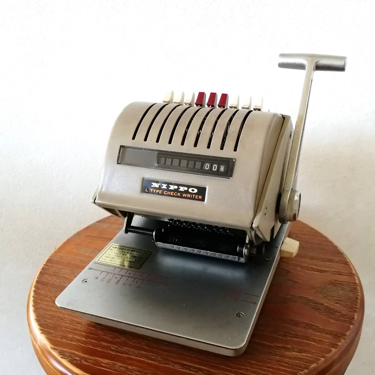 値下げ）NIPPOチェックライター（昭和レトロ品）
