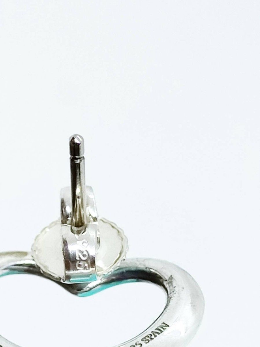 極美品✨ ティファニー ピアス オープンハート ハート AG925