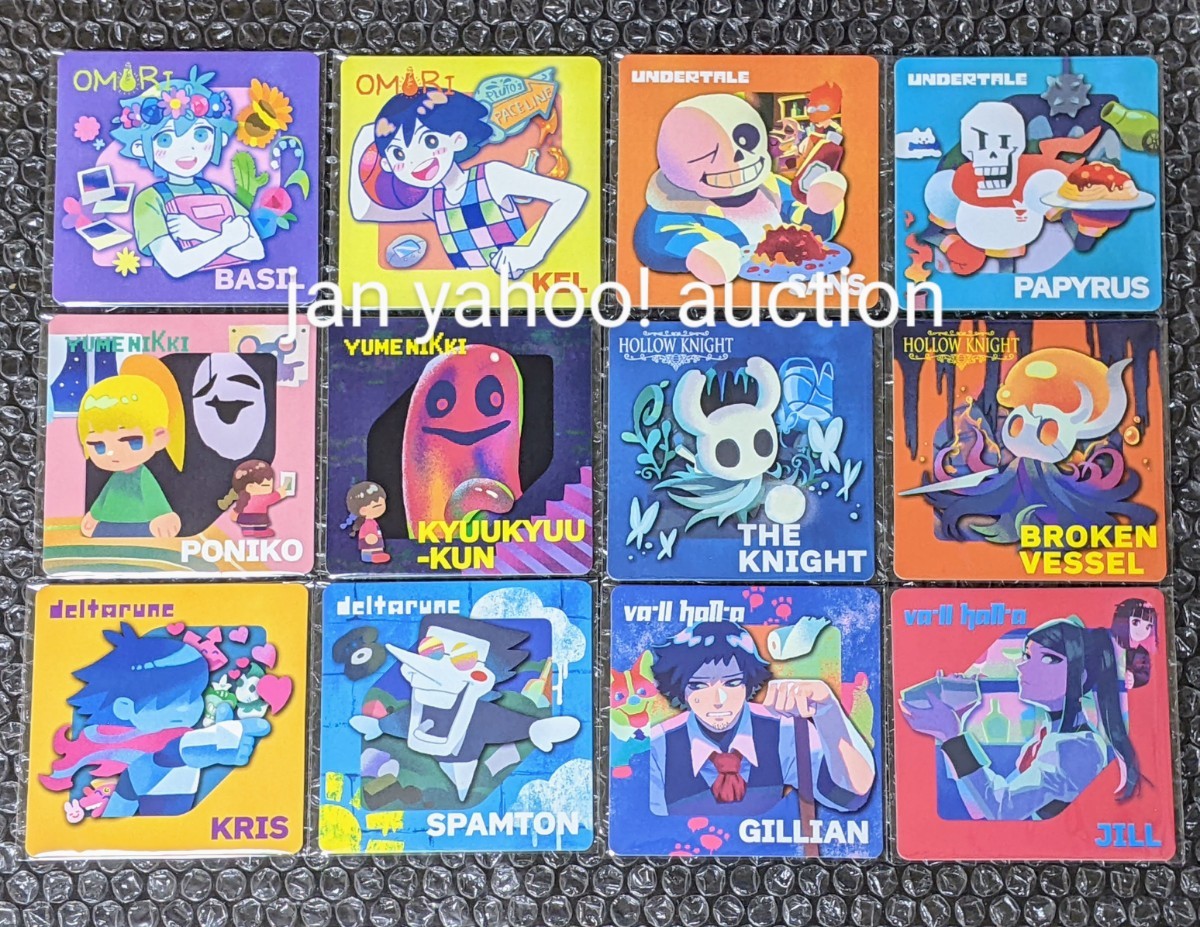 ゲーマー焼き GiGO渋谷 deltarune コースター 12枚セット Fangamer