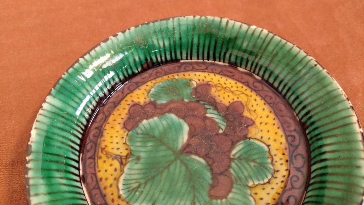 吉田屋窯 青九谷 青手 香炉 古九谷 アンティーク九谷焼 前田家 角福 1