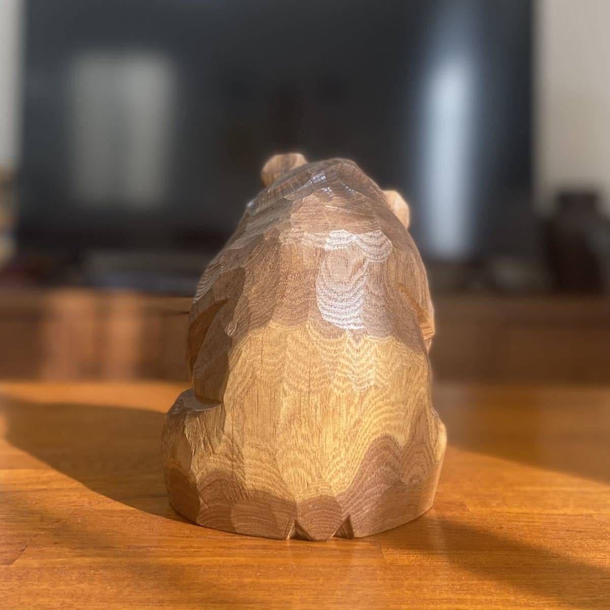 Yahoo!オークション - 木彫り熊 加藤貞光 銘あり 彫熊 木彫 八雲 アイ