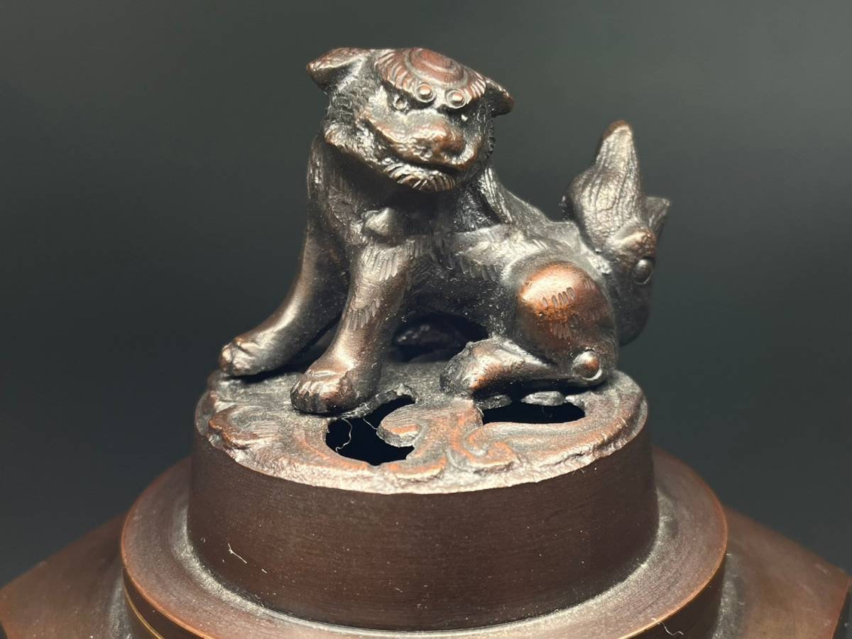 江戸期 古銅 極上 細密造形美 猪型 香炉 江戸期 古銅 極上 細密造形美