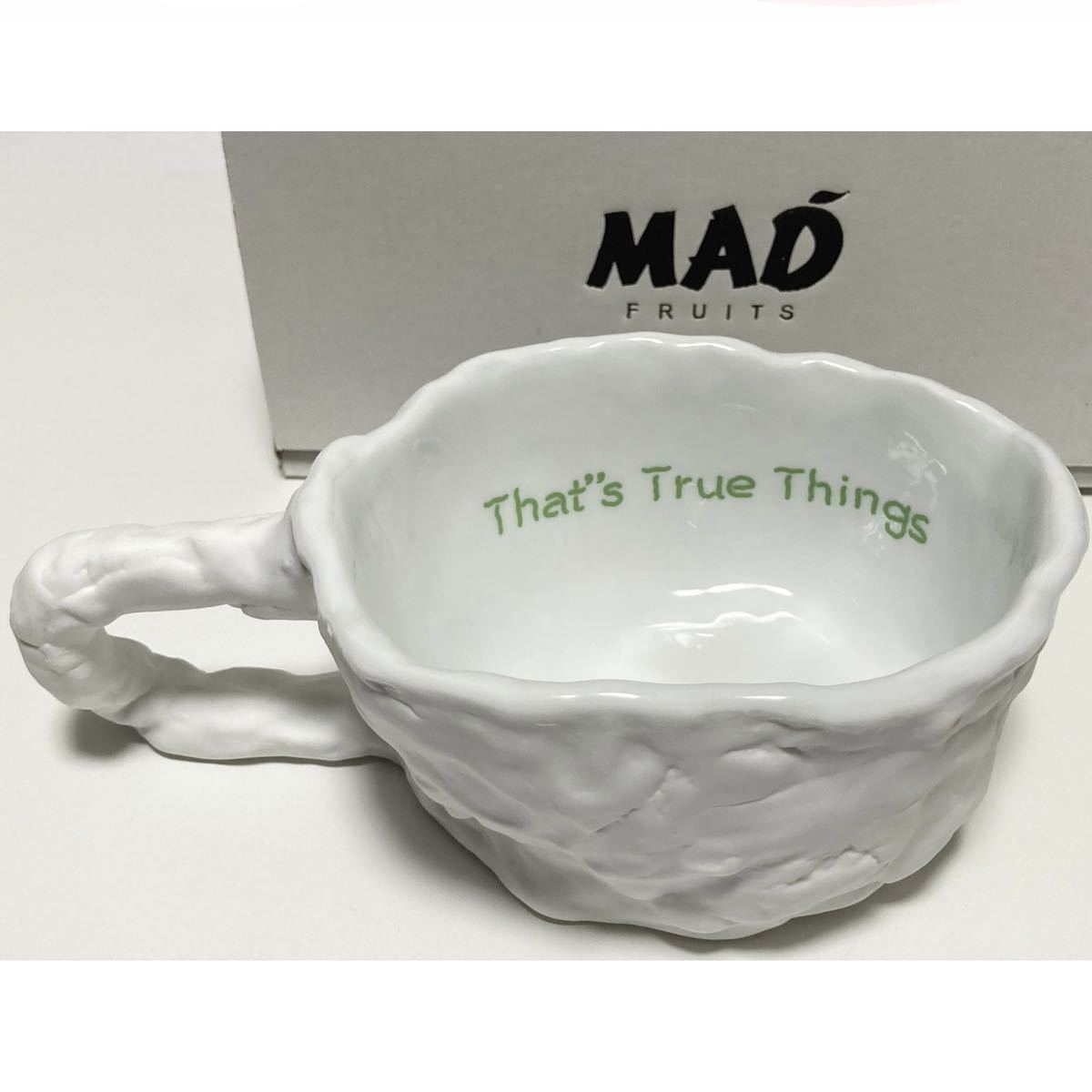 とんだ林蘭 MAD FRUITS マグカップ 新品 有田焼 マッドフルーツ 緑