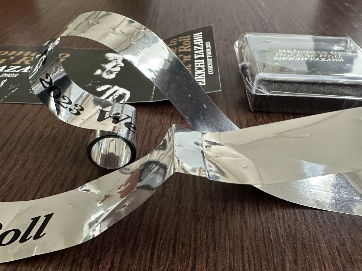 矢沢永吉 2023ツアー SS席特典 ピンバッジ メモリアルチケット 銀