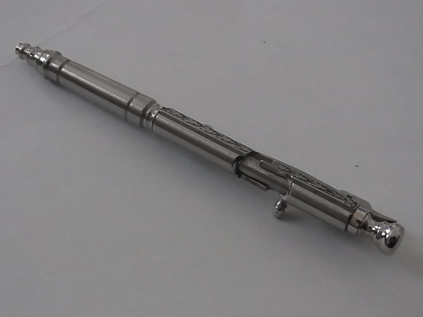 中山英俊 ボルトアクション・ミニボールペン brass TETORI彫金