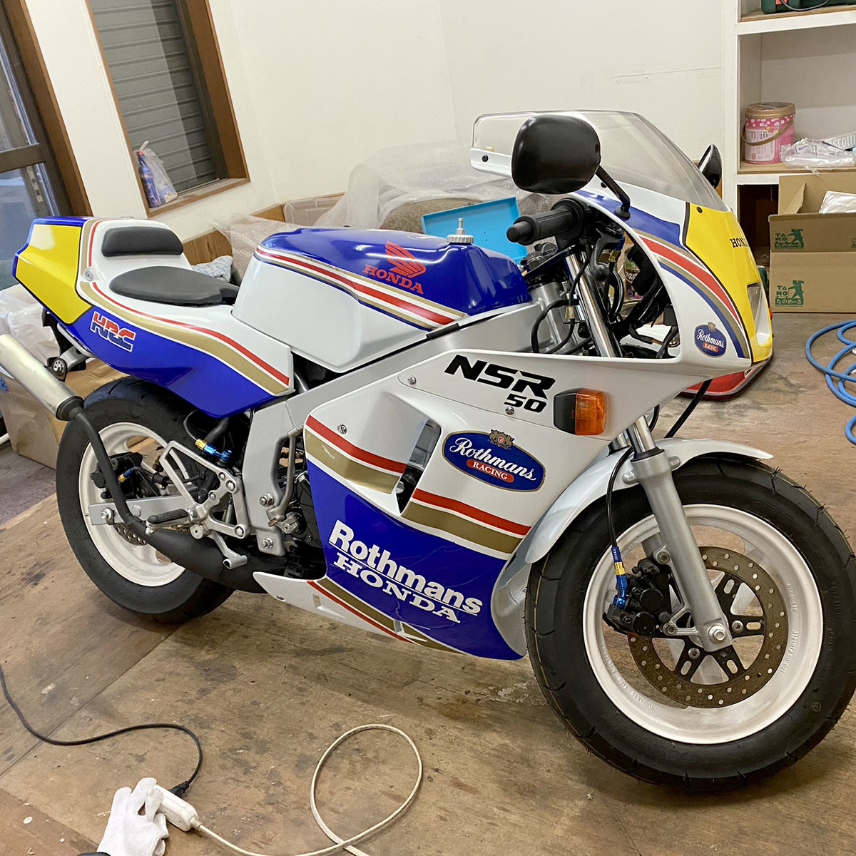 HONDA NSR50 燃料タンク 赤/白 バイク