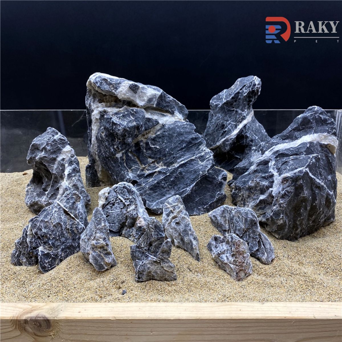 MSS-7013 青龍石レイアウトセット 酸処理済み龍王石 竜王石