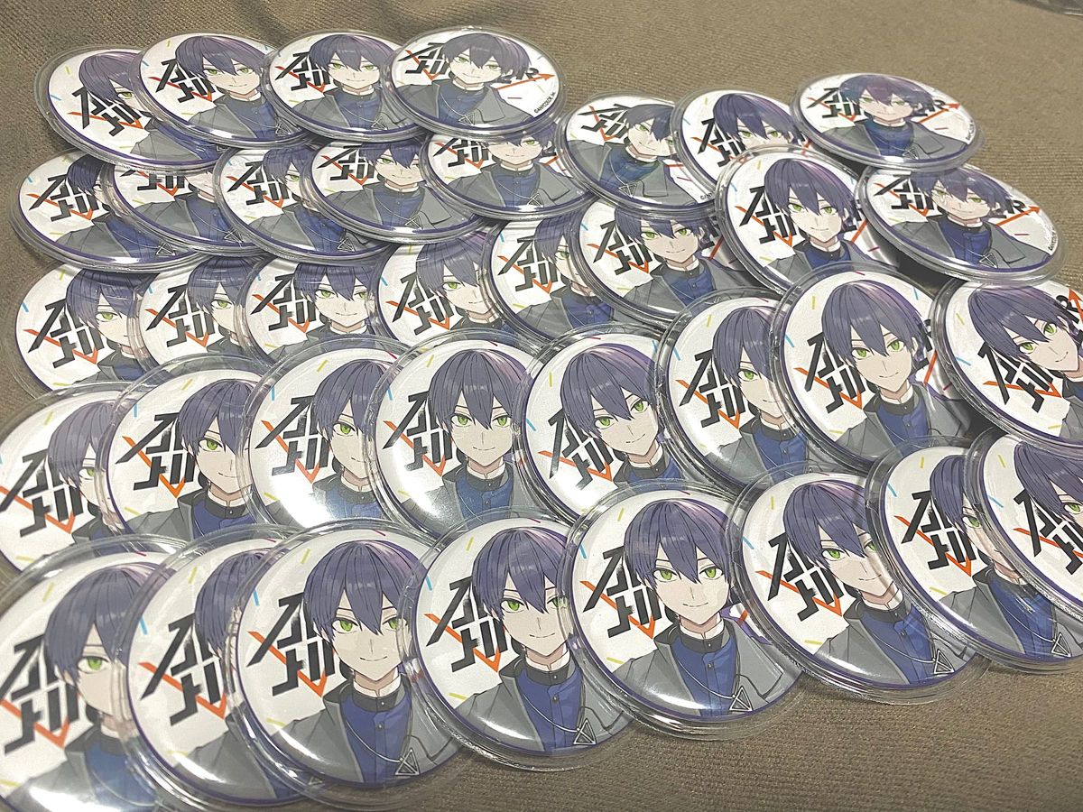 痛バ 剣持刀也 缶バッジ aimhigher にじさんじ 黒 エイムハイヤー