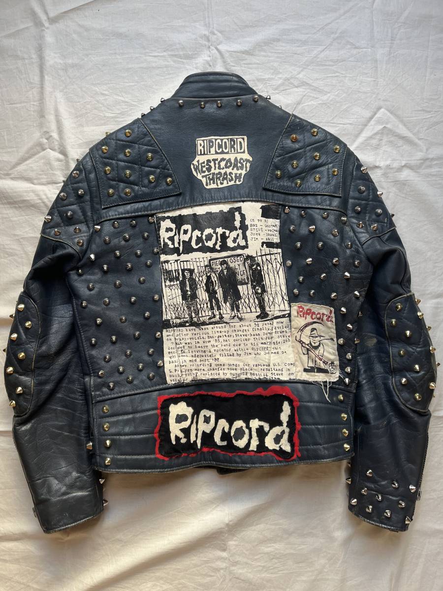 Wolf Leather ウルフレザー 鋲ジャン モンザ ライダース Ripcord