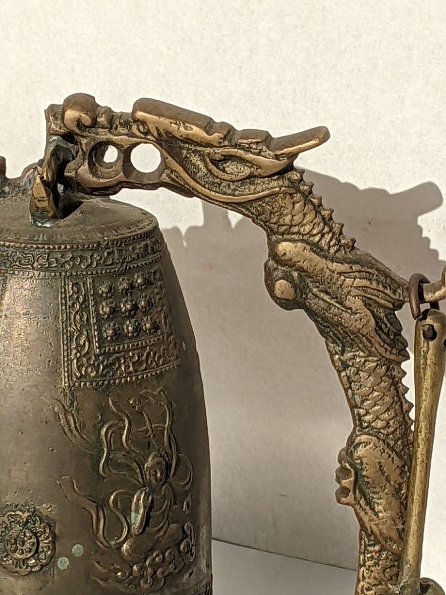 釣鐘鐘 釣鐘 梵鐘 龍 仏具 金属工芸 置物