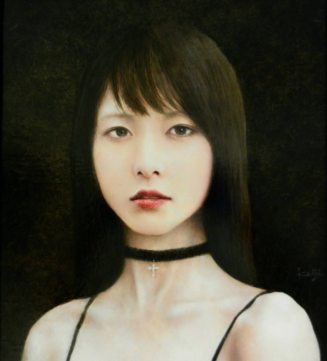 絵画 油彩画 少女 後藤敬ニ 「セプテンバー」 【公式通販】