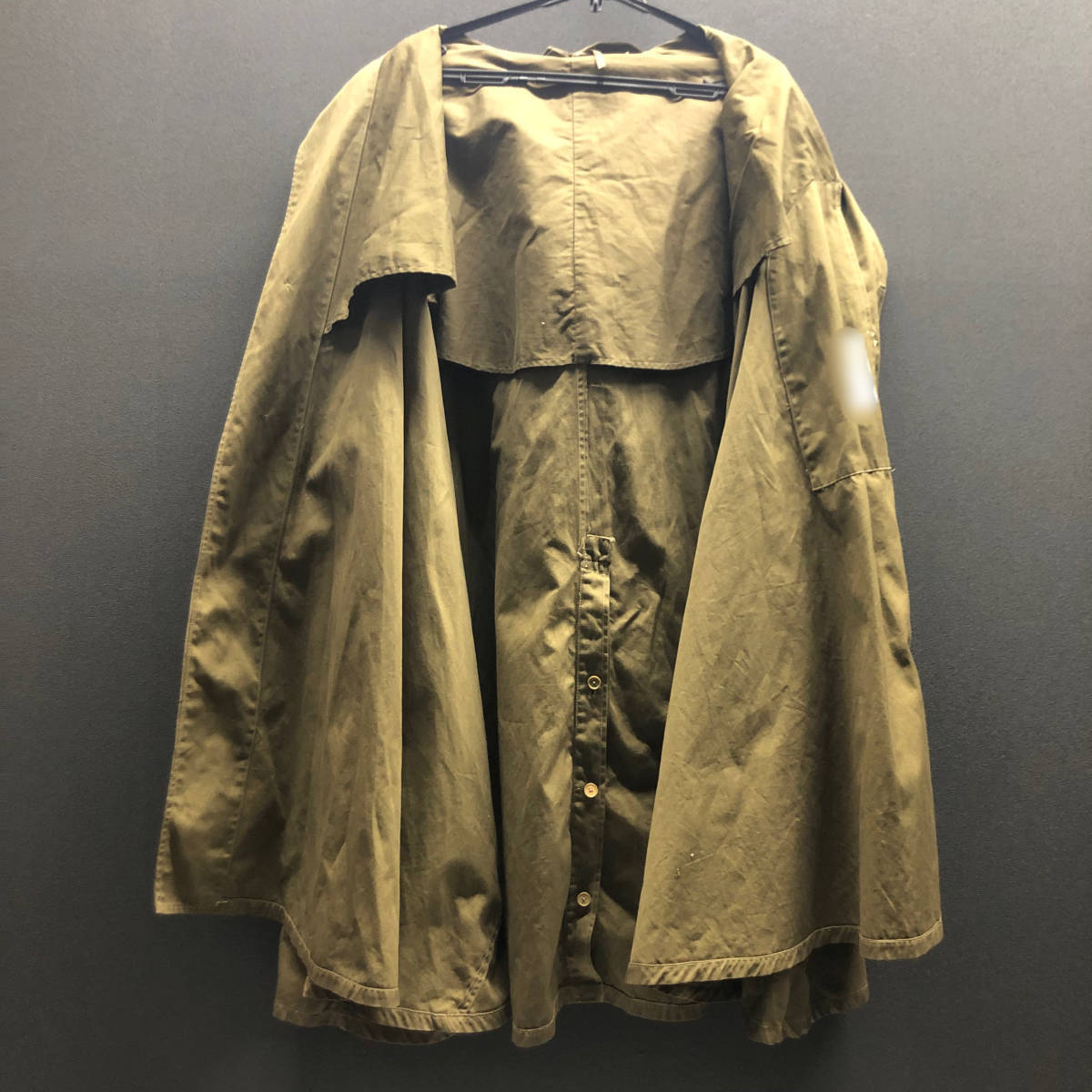旧日本軍 大尉 ポンチョ フード付 コート マント 軍服 軍衣 軍装品 大礼服