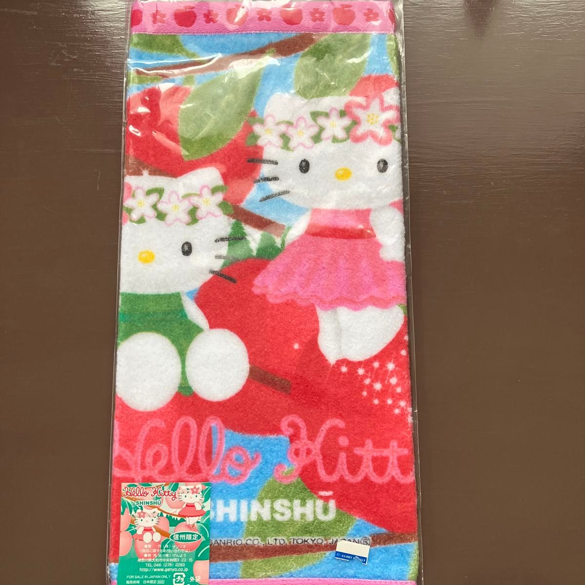 希少レア ハローキティ 日焼けキティ ボード フェイスタオル 2002
