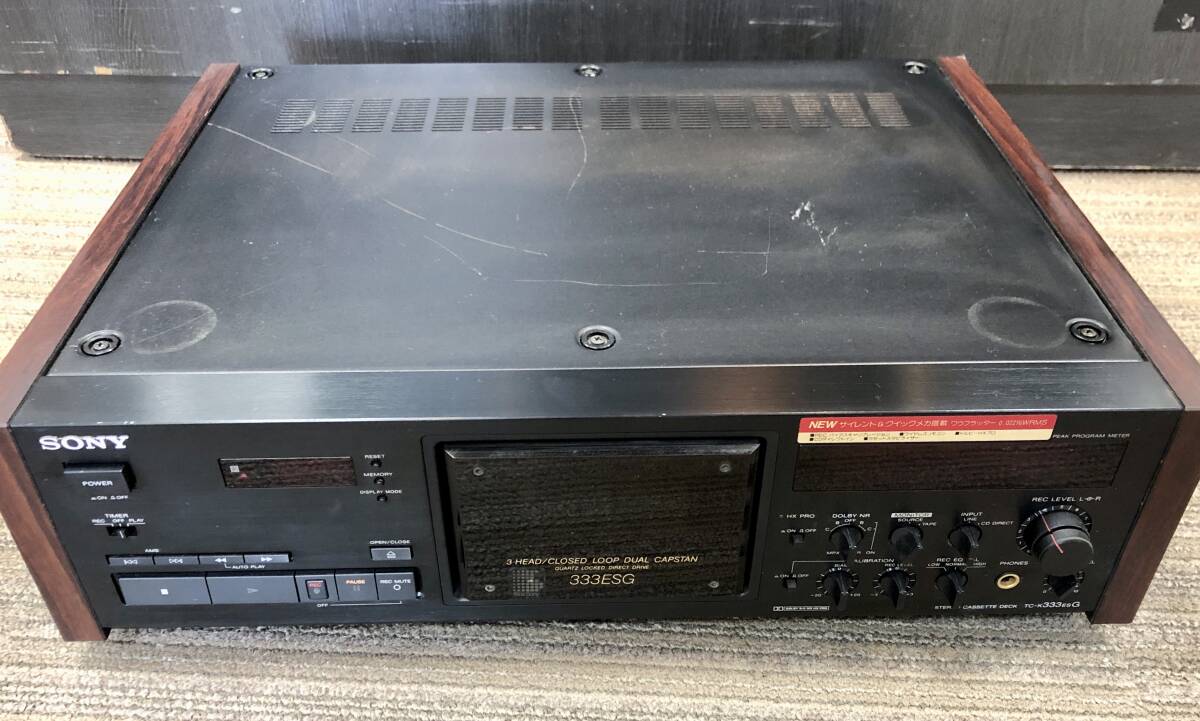 カセットデッキ SONY TC-K333ESG ジャンク 電源OK ソニー