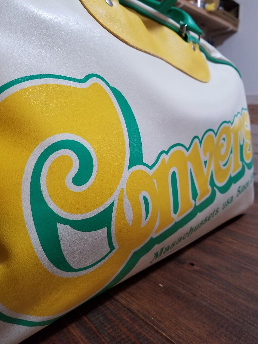 美品 CONVERSE コンバース チャックテイラー ボストンバッグ 合皮