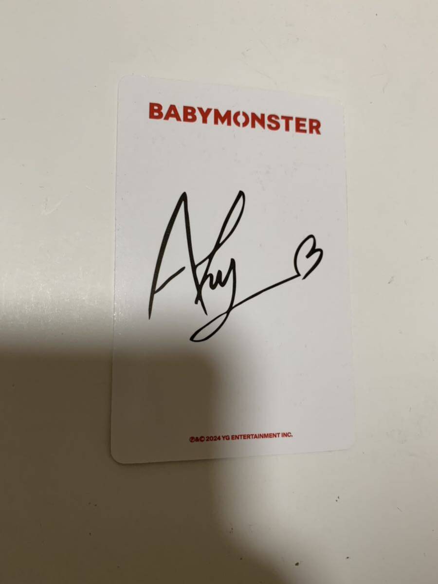 ☆BABYMONSTER アサ 直筆サイン入り ポストカード DRIP ☆BABYMONSTER