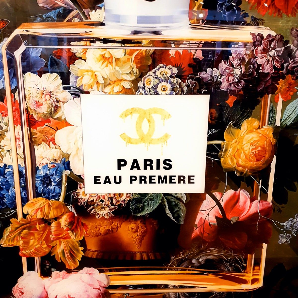 輸入雑貨 ミラーアートパネル『CHANELI』 特殊強化ガラス仕様 200cm