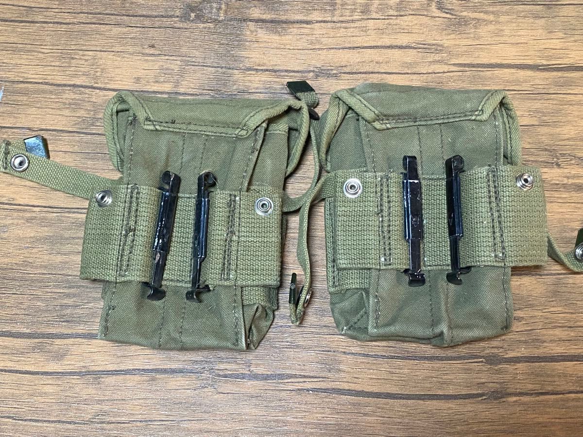 実物 M16系ライフル用マガジンポーチ2個セット アムニッションポーチ