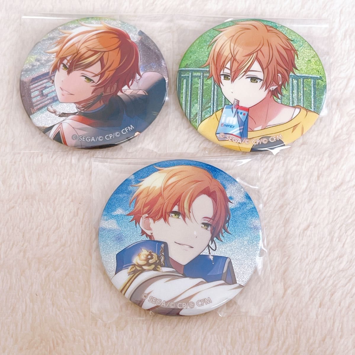 プロセカ 東雲彰人 純ブラ 10A 缶バッジ グリッター缶バッジ