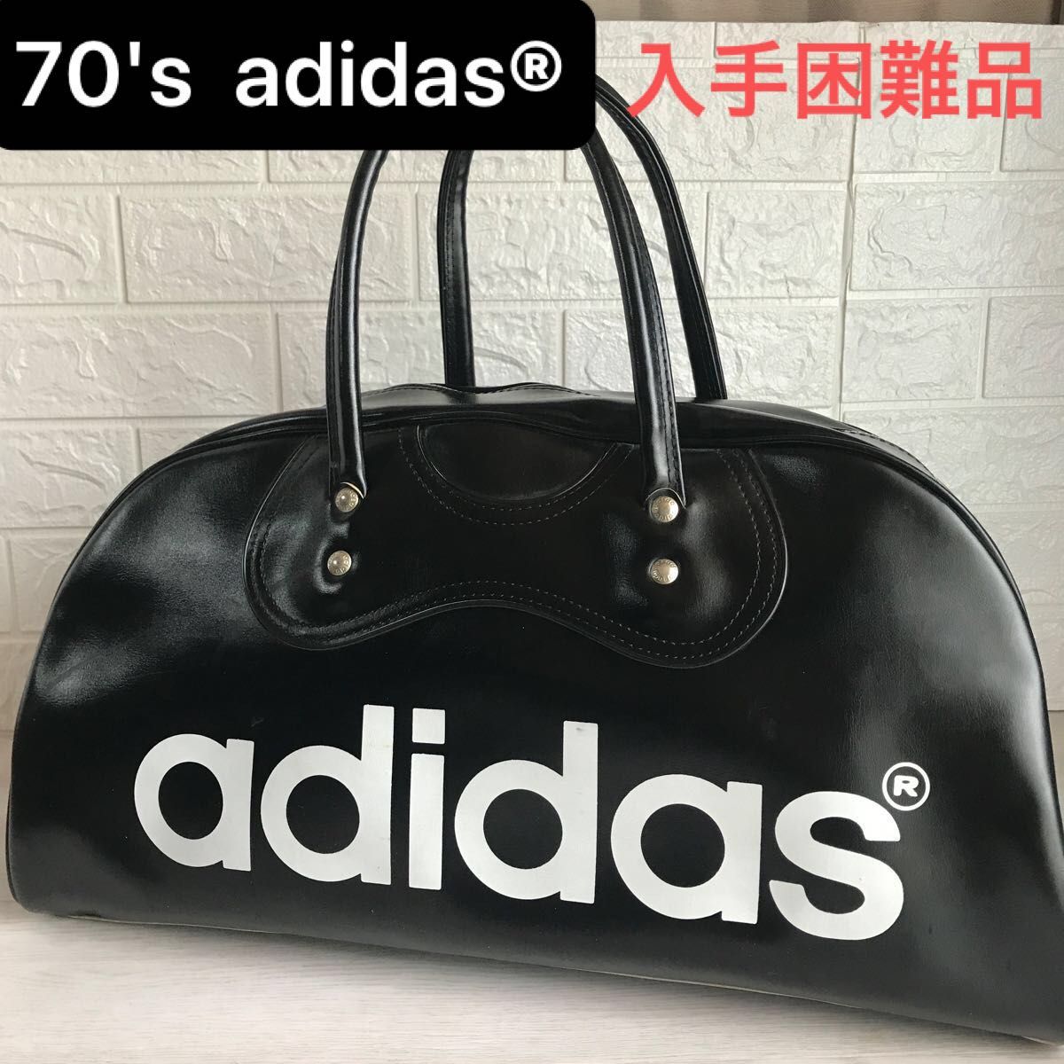 入手困難】70年代 adidasアディダススポーツバッグ ボストンバッグ