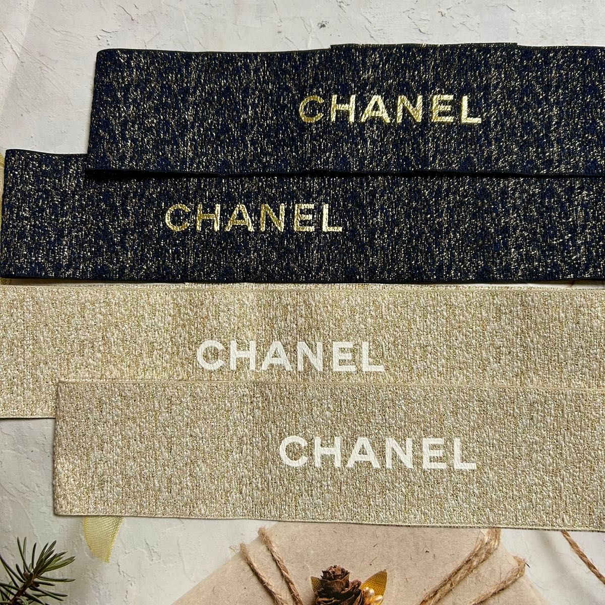 CHANEL シャネル ホリデー クリスマス リボン 2色セット×2｜Yahoo