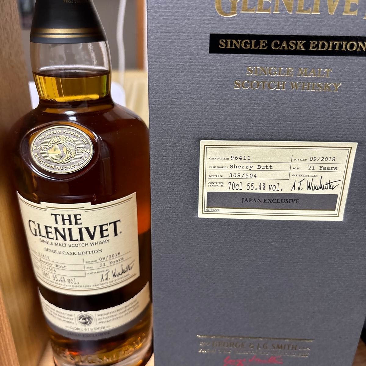 ザ・グレンリベット シングルカスク 2019（#96411）