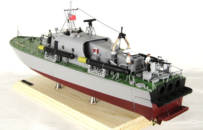Yahoo!オークション - 1/72イギリス海軍魚雷艇ボスパー完成品