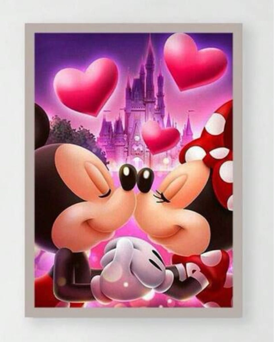 ダイヤモンドアート ディズニー ミッキー ミニー LOVE ラブ ハート