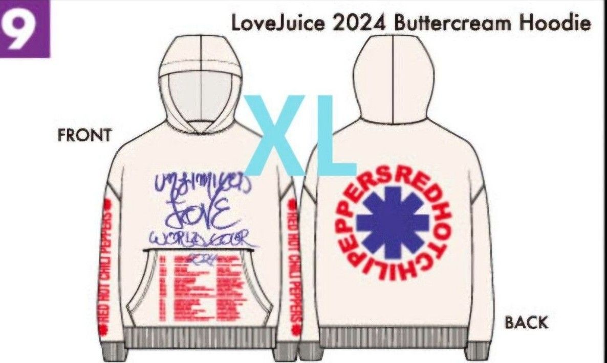 レッチリRED HOT CHILI PEPPERS【パーカー東京限定】XLサイズ