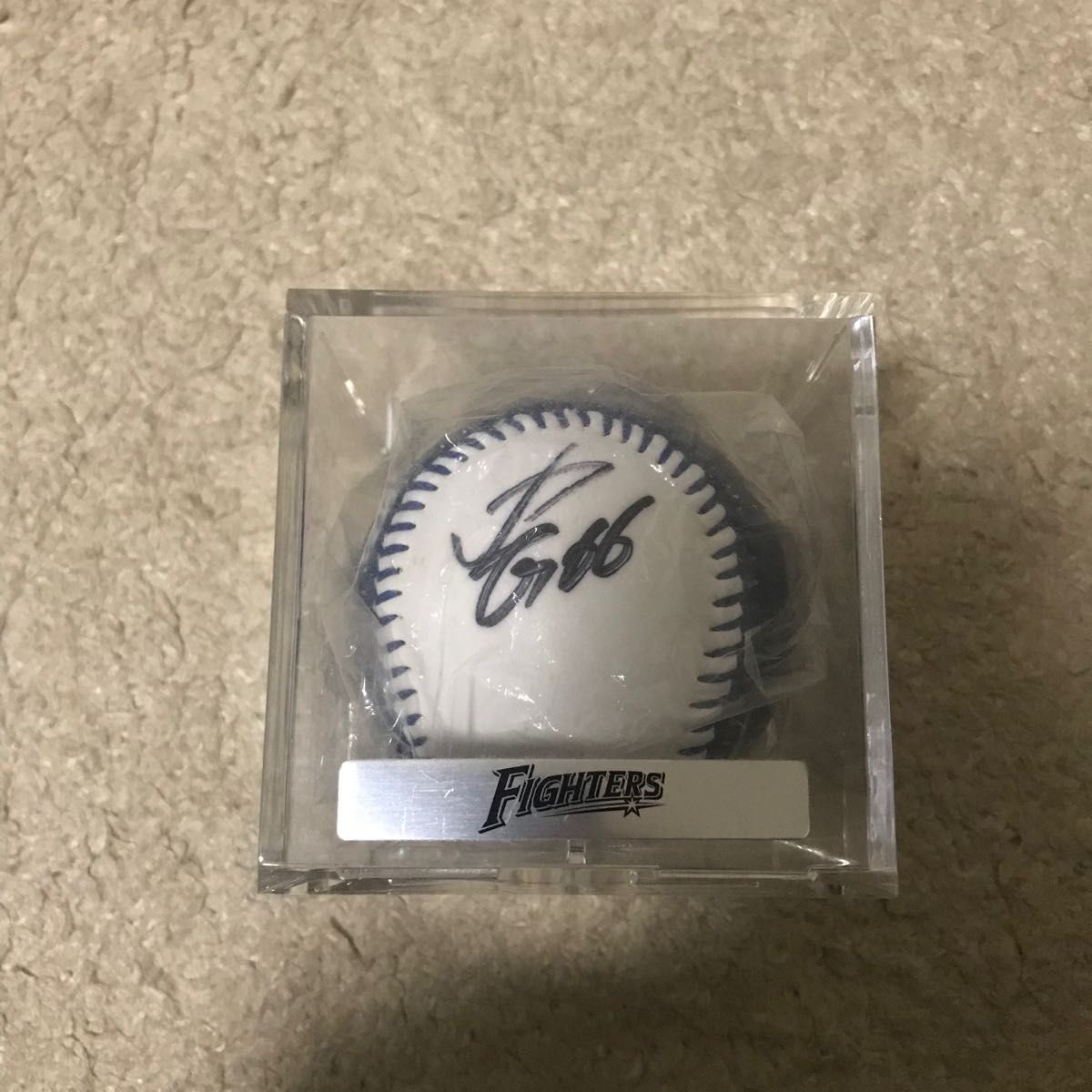 ファイターズオンラインストア限定販売直筆サインボール 万波中正 NPB