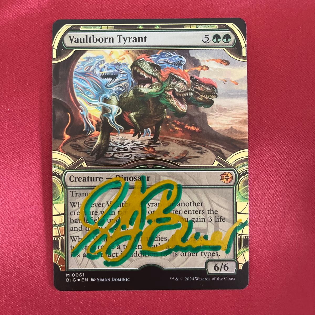 MTG 宝物庫生まれの暴君 英語版 ショーケース d foil MTG 宝物庫生まれ