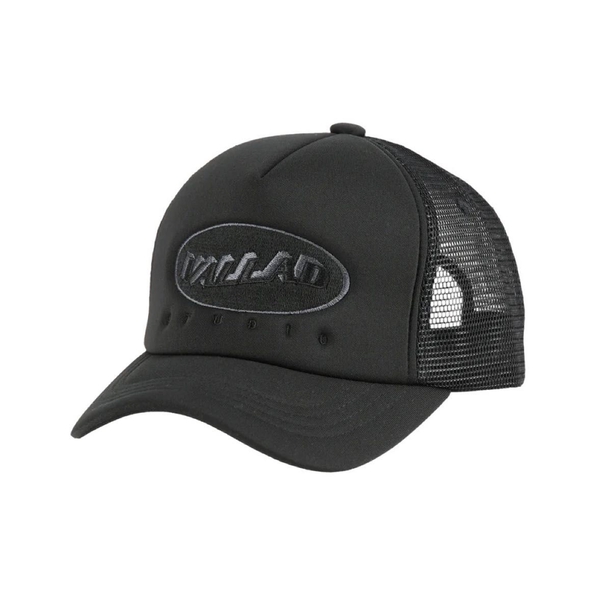 新品 ブラックvallad studio メッシュ キャップ mesh cap