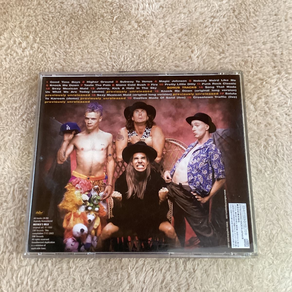 超スペシャル 80s レッドホットチリペッパーズ マザーズミルク